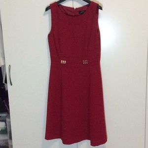 Tahari red dress